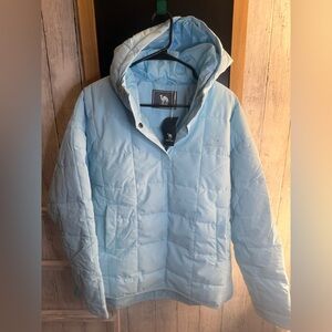 Camel Crown NWT Women’s Blue Size Medium Hooded Waterproof Puffer Jacket